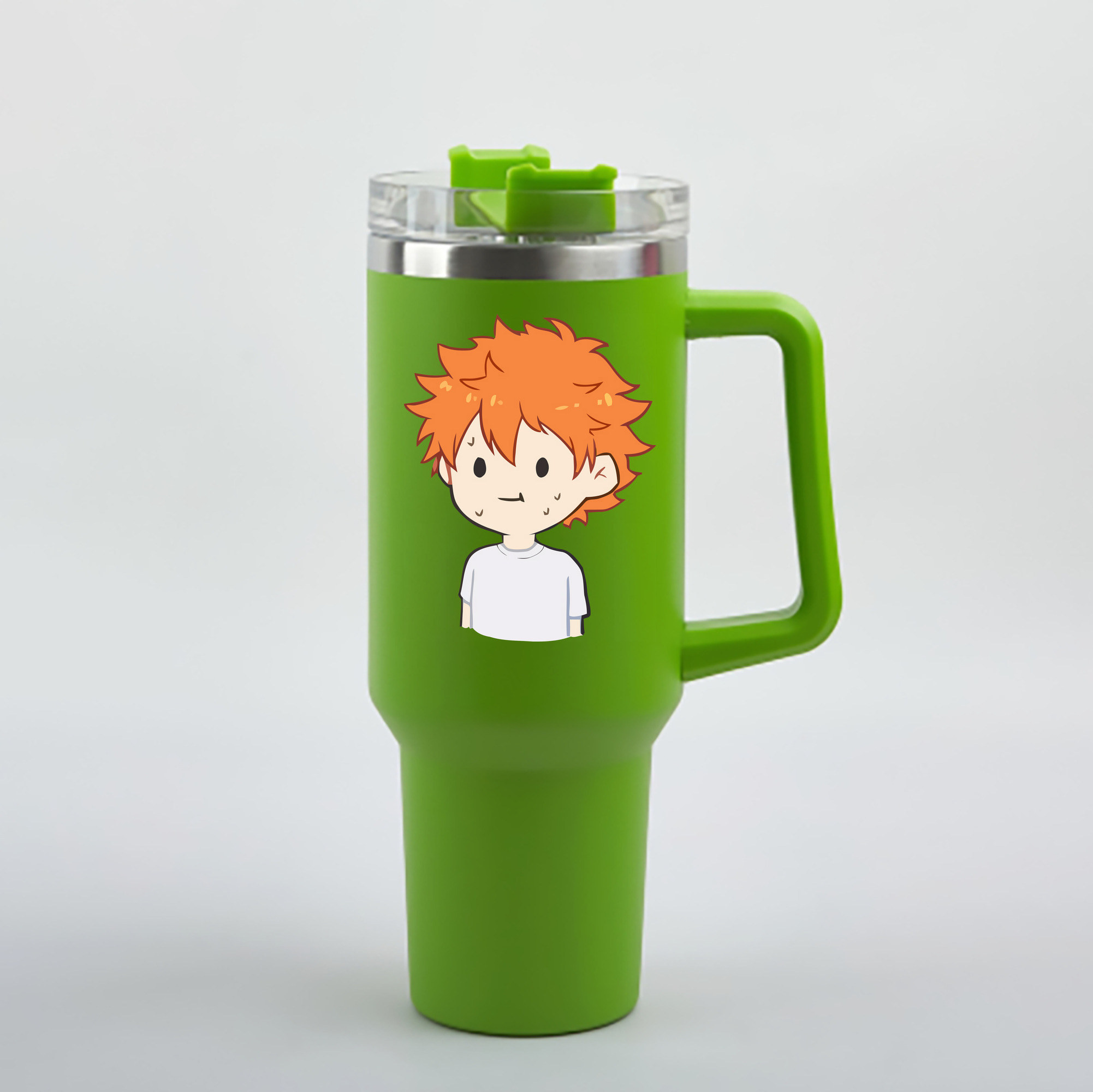 （画像用） ハイキュー!! Haikyu!! 1200mL車用タンブラー - クリスタルステッカー（プラスチックストロー付き）